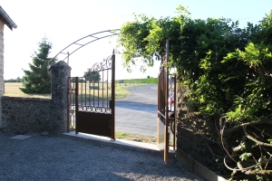 The entrance to Domain du l'archange. (Home of the Archangel)